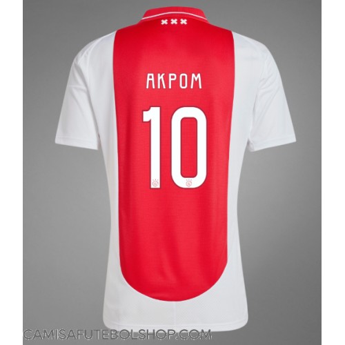 Camisa de time de futebol Ajax Chuba Akpom #10 Replicas 1º Equipamento 2024-25 Manga Curta